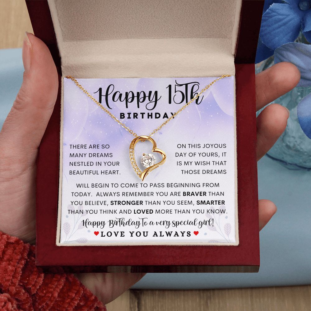 Happy 15th Birthday | Forever Love Necklace