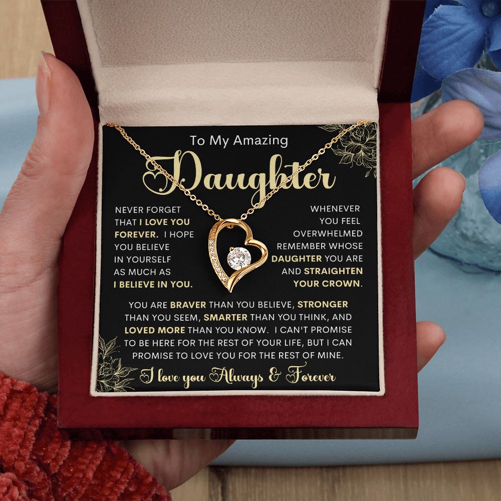 To My Amazing Daughter | Forever Love Necklace