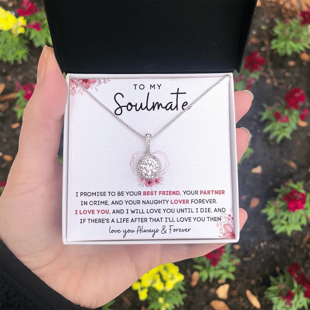 TO MY SOULMATE | Eternal Hope Necklace | Gift for soulmate, Anniversary gift, Girlfriend necklace, Gift for wife, Birthday gift