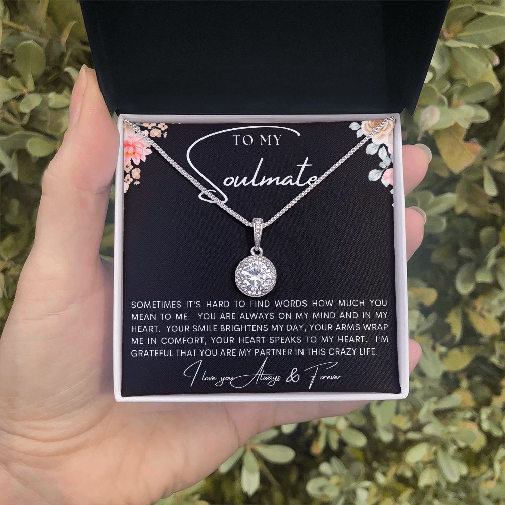TO MY SOULMATE | Eternal Hope Necklace | Gift for soulmate, Anniversary gift, Girlfriend necklace, Gift for wife, Birthday gift