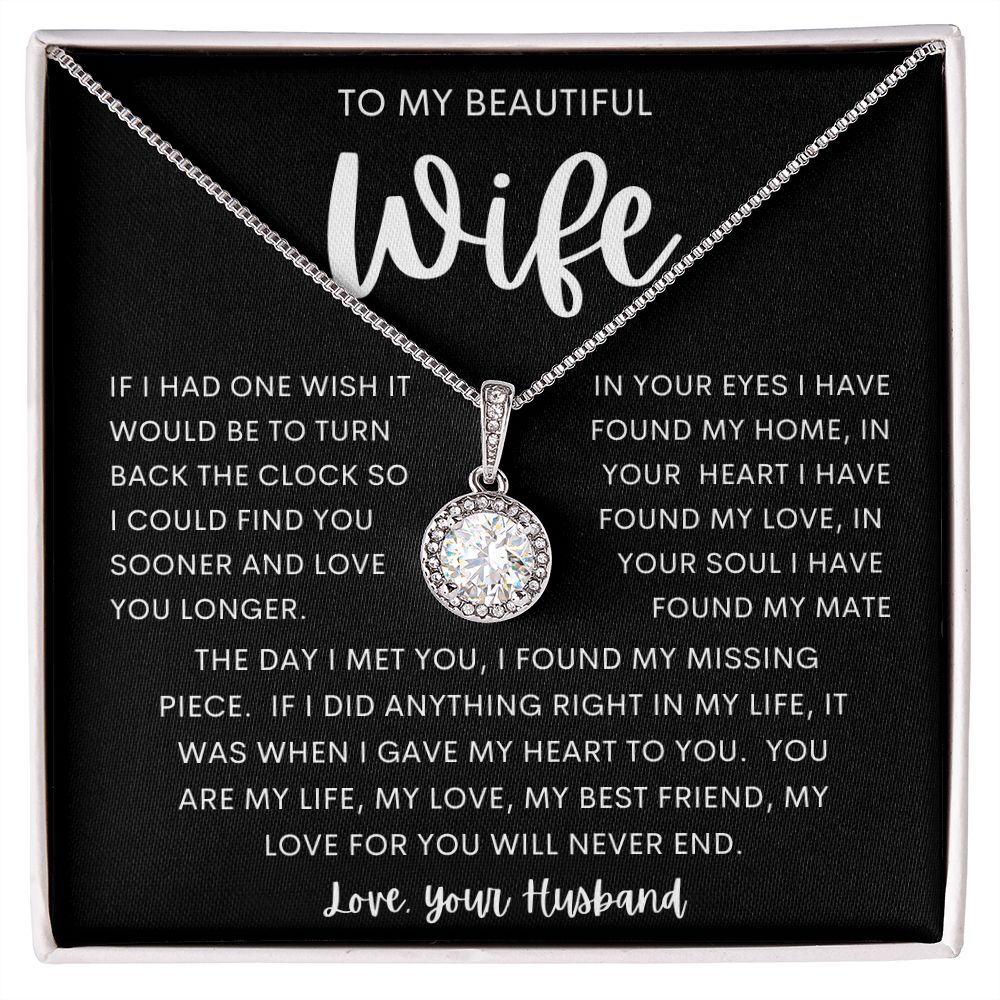 TO MY BEAUTIFUL WIFE | Eternal Hope Necklace | Anniversary gift Gift from husband Wife birthday gift Wife anniversary Gift for wife