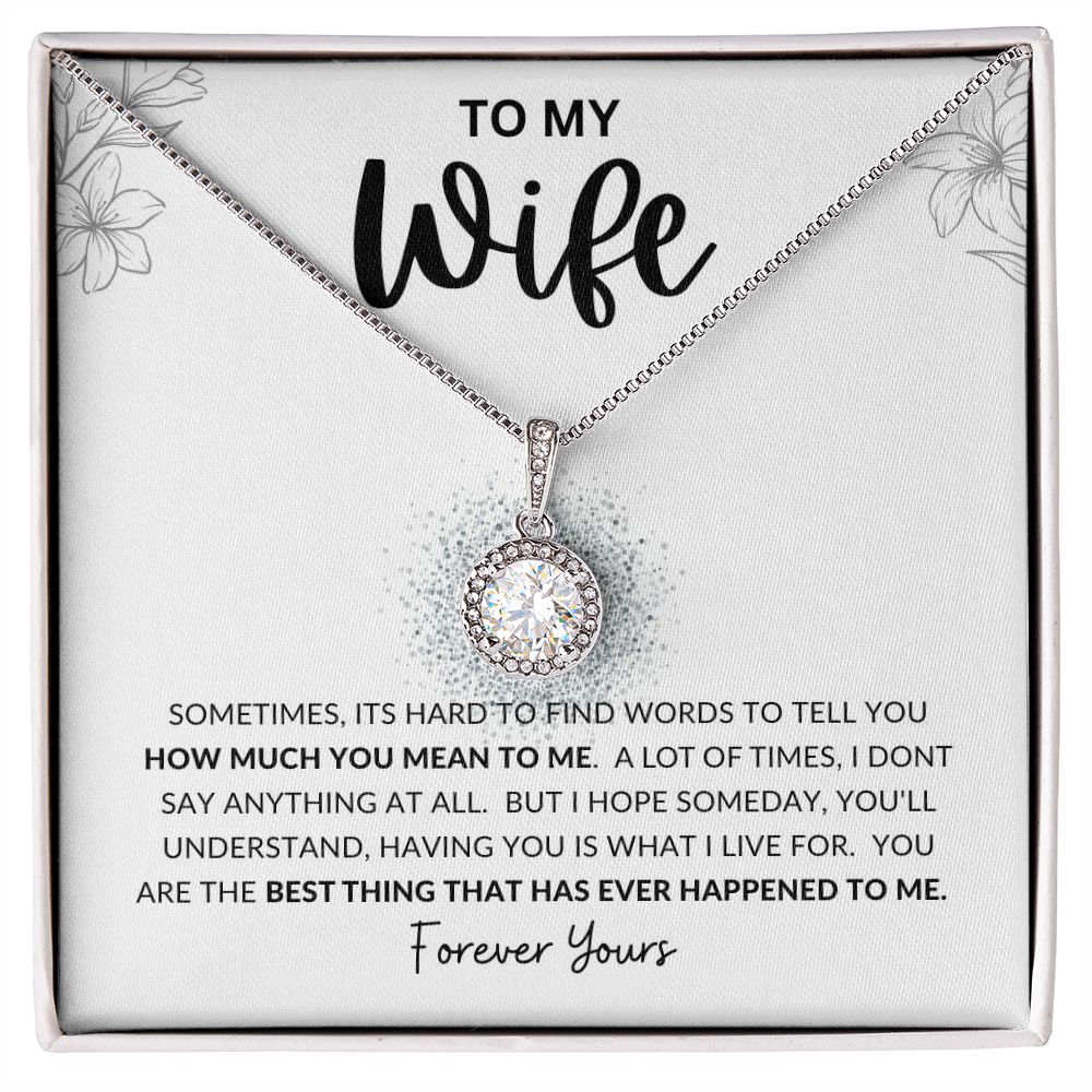 To My Wife | Eternal Hope Necklace | Hard To Find Words