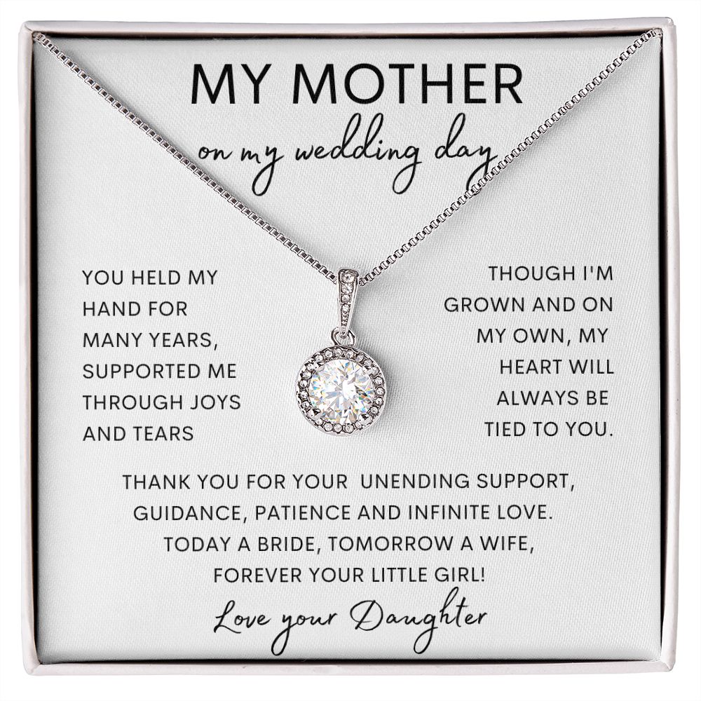 MY MOTHER | Eternal Hope Necklace | Mom Birthday Gift, Gift From Daughter, Mother Daughter Gift, Necklace For Mom, Mom Gift From Son