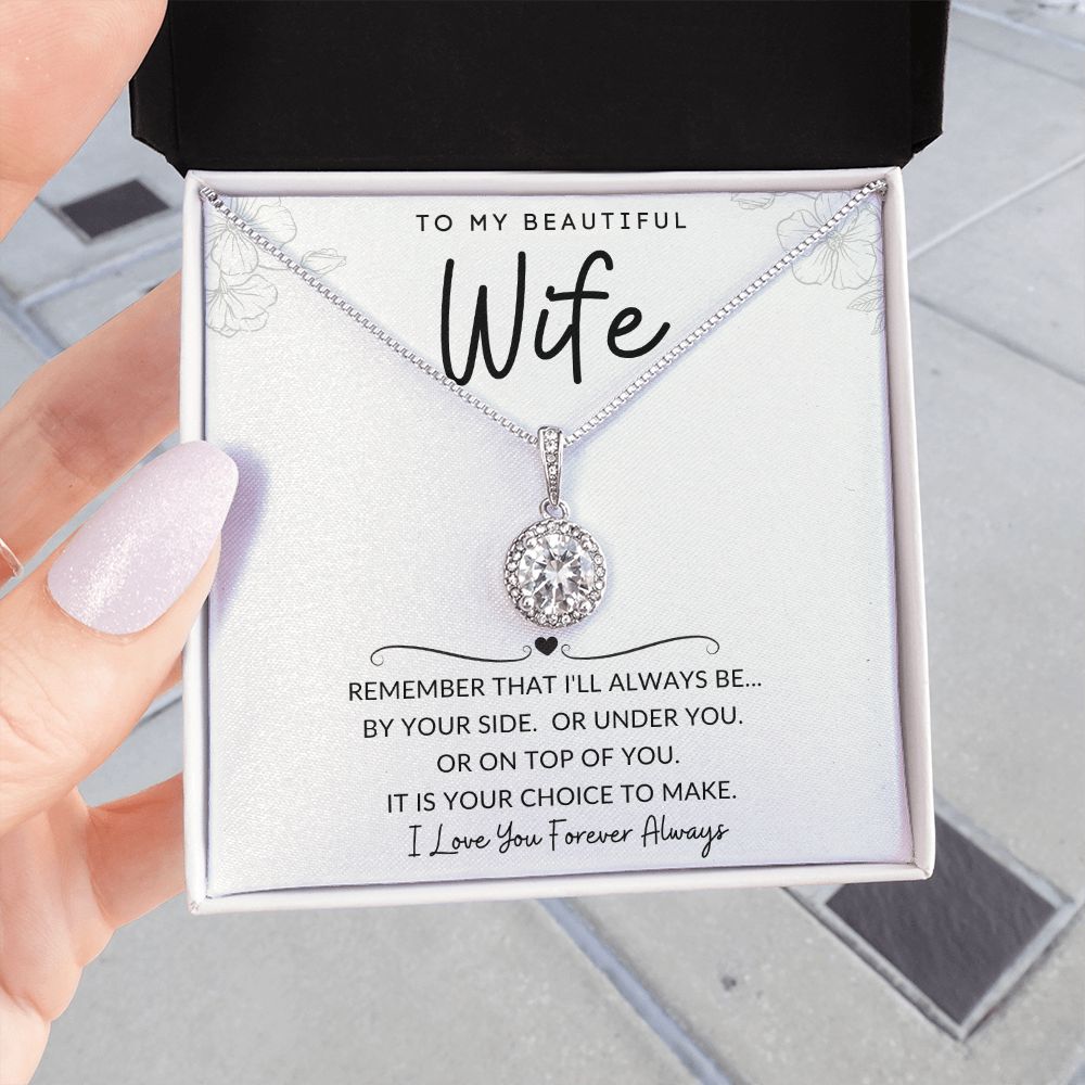 To My Beautiful Wife | Eternal Hope Necklace | I'll Always Be By Your Side