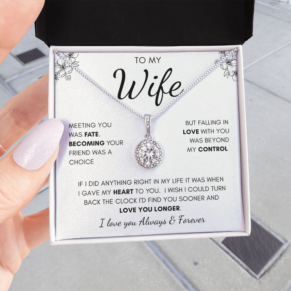 To My Wife | Eternal Hope Necklace | I Gave My Heart To You