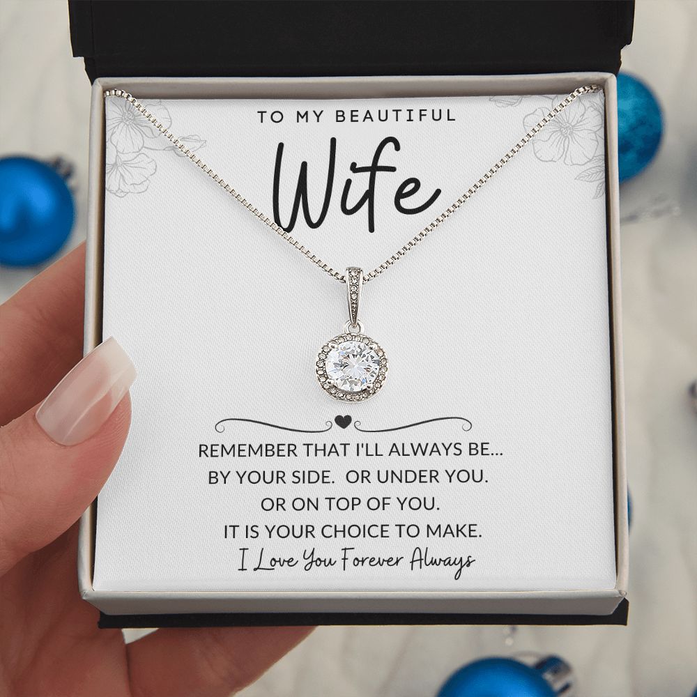 To My Beautiful Wife | Eternal Hope Necklace | I'll Always Be By Your Side