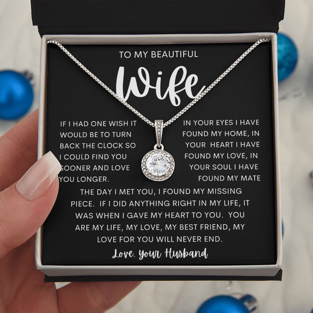 TO MY BEAUTIFUL WIFE | Eternal Hope Necklace | Anniversary gift Gift from husband Wife birthday gift Wife anniversary Gift for wife