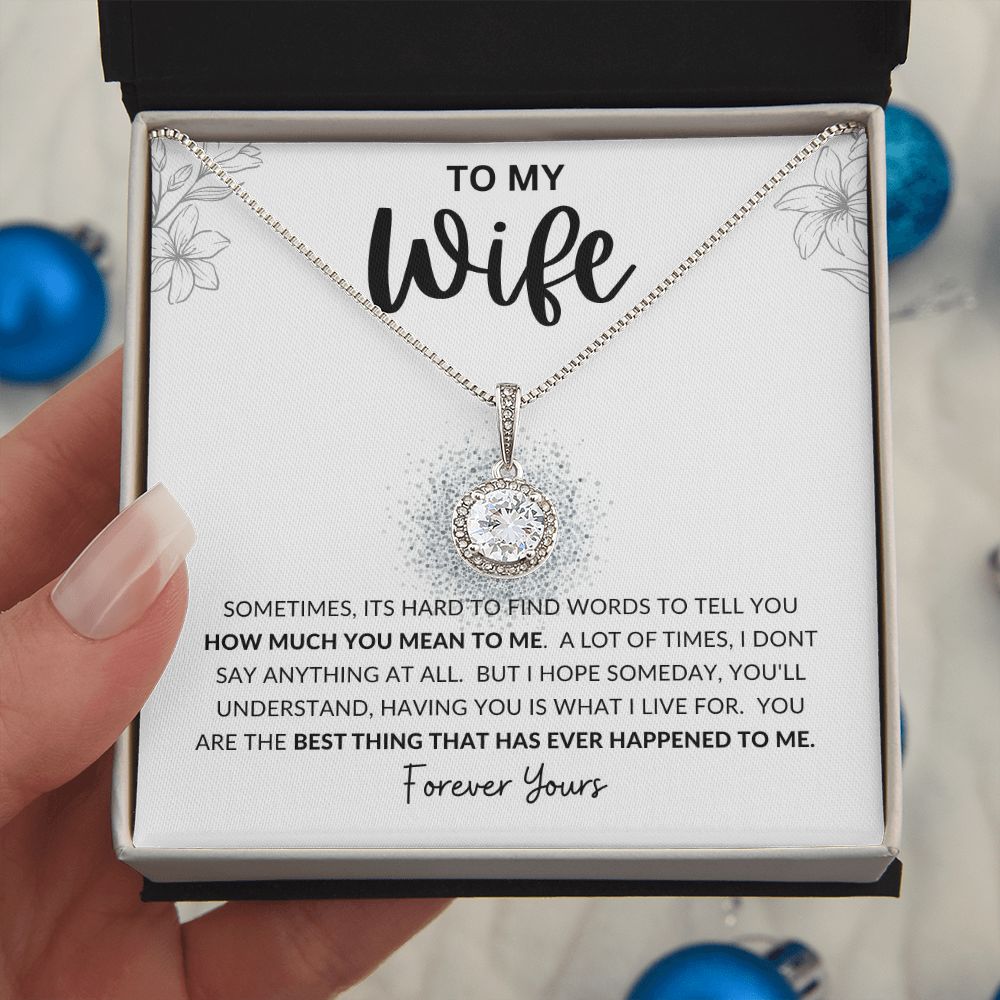 To My Wife | Eternal Hope Necklace | Hard To Find Words