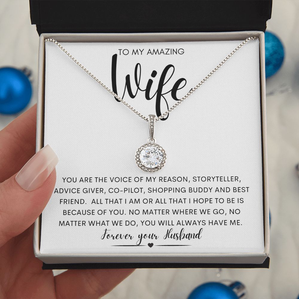TO MY AMAZING WIFE | Eternal Hope Necklace | To My Wife Gifts, Gift for wife, Anniversary gift, Necklace for wife, Birthday gift, Wife gift ideas