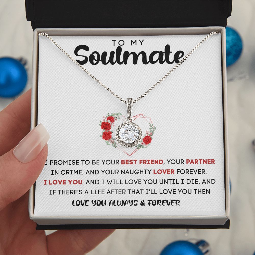TO MY SOULMATE | Eternal Hope Necklace | Gift for soulmate, Anniversary gift, Girlfriend necklace, Gift for wife, Birthday gift