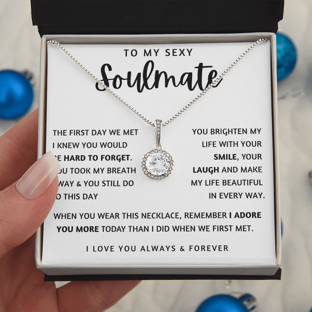 TO MY SEXY SOULMATE | Eternal Hope Necklace | To My Soulmate, Gift for soulmate, Anniversary gift, Girlfriend necklace, Gift for wife, Birthday gift