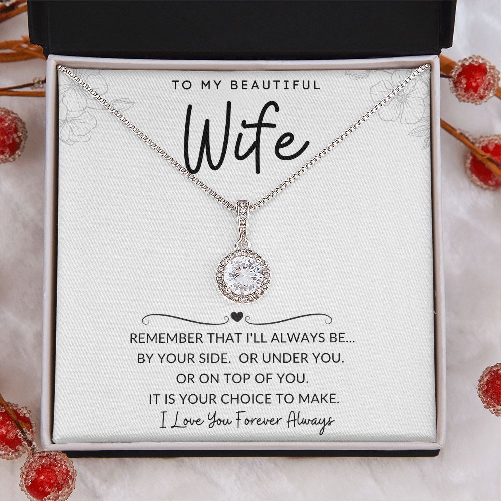 To My Beautiful Wife | Eternal Hope Necklace | I'll Always Be By Your Side