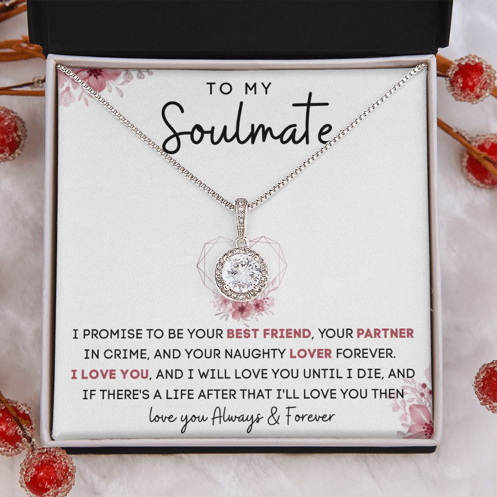 TO MY SOULMATE | Eternal Hope Necklace | Gift for soulmate, Anniversary gift, Girlfriend necklace, Gift for wife, Birthday gift
