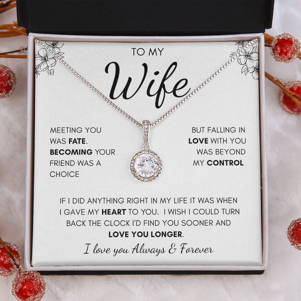 To My Wife | Eternal Hope Necklace | I Gave My Heart To You