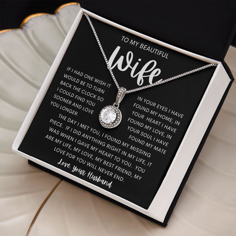 TO MY BEAUTIFUL WIFE | Eternal Hope Necklace | Anniversary gift Gift from husband Wife birthday gift Wife anniversary Gift for wife