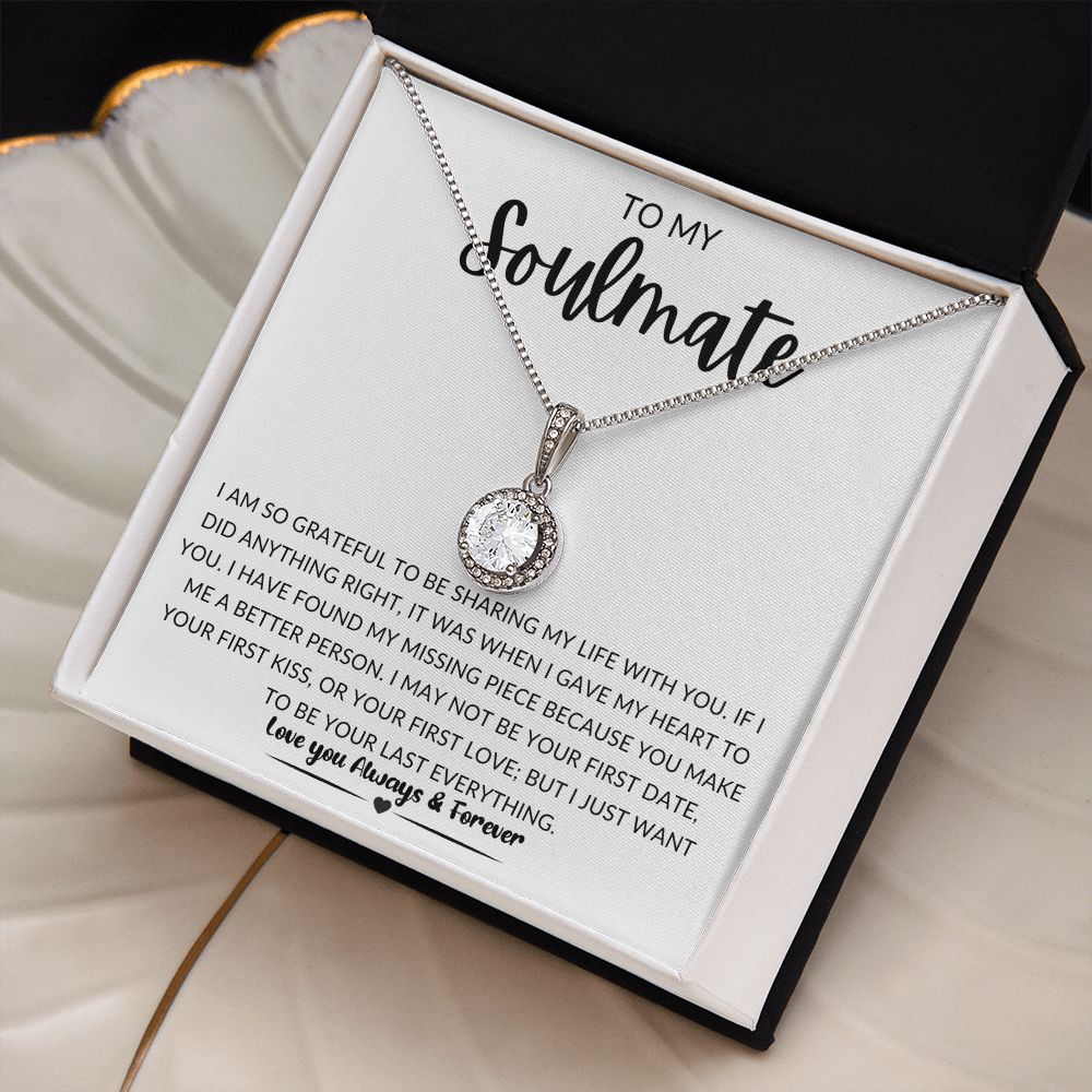 TO MY SOULMATE | Eternal Hope Necklace | Gift for soulmate, Anniversary gift, Girlfriend necklace, Gift for wife, Birthday gift