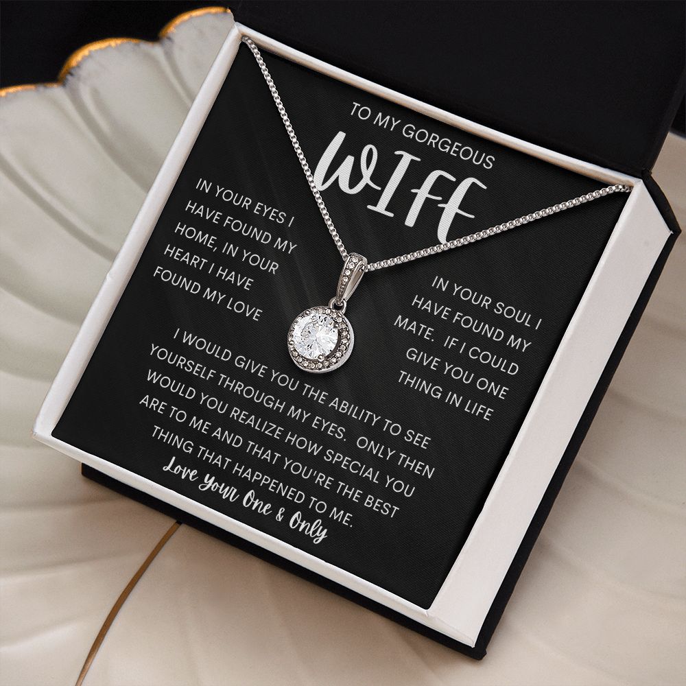 TO MY GORGEOUS WIFE | Eternal Hope Necklace | Anniversary gift Gift from husband Wife birthday gift Wife anniversary Gift for wife