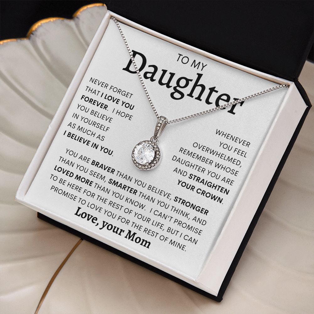 TO MY DAUGHTER MOM | Eternal Hope Necklace | Daughter Necklace, Birthday Gift, Mother Daughter Gift, Gifts For Daughter, Gift From Mom
