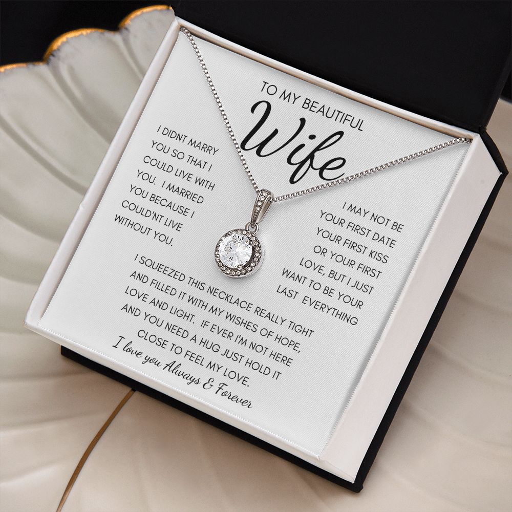 TO MY BEAUTIFUL WIFE | Eternal Hope Necklace | Anniversary gift Gift from husband Wife birthday gift Wife anniversary Gift for wife
