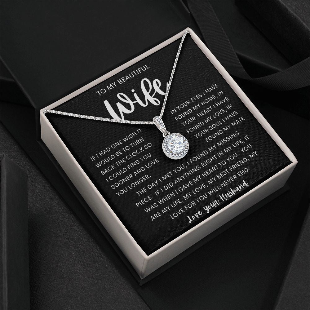 TO MY BEAUTIFUL WIFE | Eternal Hope Necklace | Anniversary gift Gift from husband Wife birthday gift Wife anniversary Gift for wife