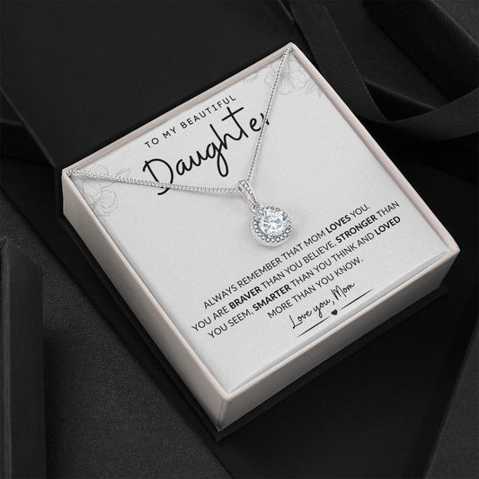 TO MY BEAUTIFUL DAUGHTER | Eternal Hope Necklace | BRAVER STRONGER