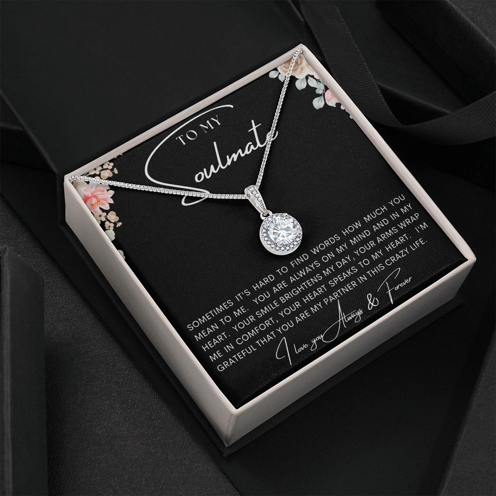 TO MY SOULMATE | Eternal Hope Necklace | Gift for soulmate, Anniversary gift, Girlfriend necklace, Gift for wife, Birthday gift