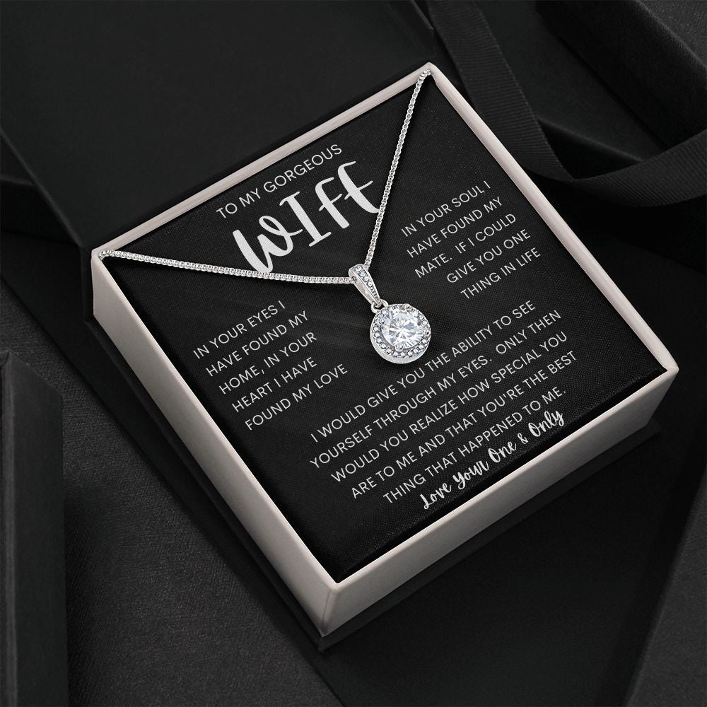 TO MY GORGEOUS WIFE | Eternal Hope Necklace | Anniversary gift Gift from husband Wife birthday gift Wife anniversary Gift for wife