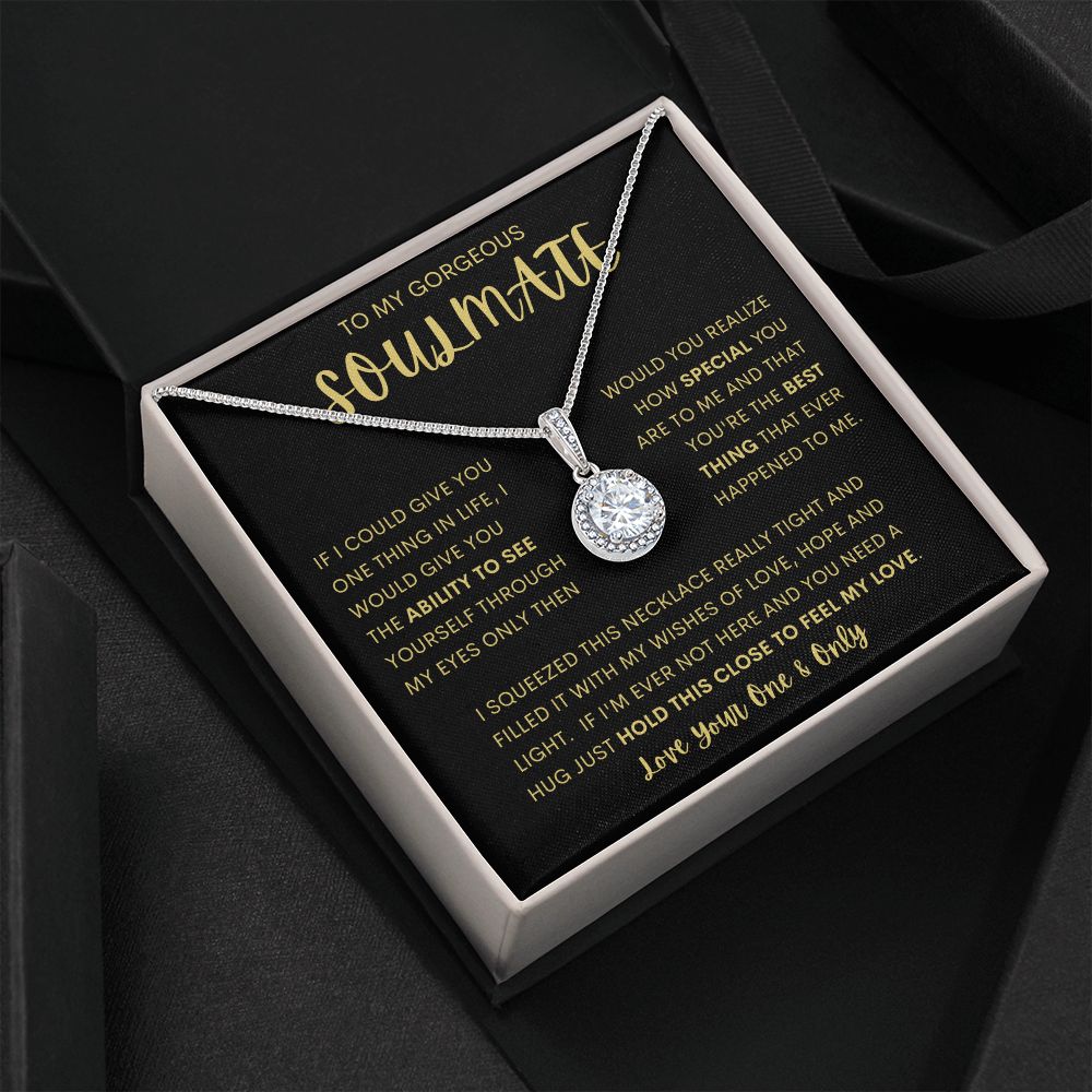 TO MY GORGEOUS SOULMATE | Eternal Hope Necklace | Soulmate necklace, Soulmate gift, Anniversary gift, Gift for her, Gift for soulmate