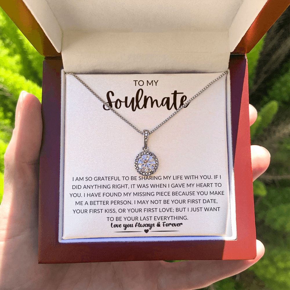TO MY SOULMATE | Eternal Hope Necklace | Gift for soulmate, Anniversary gift, Girlfriend necklace, Gift for wife, Birthday gift