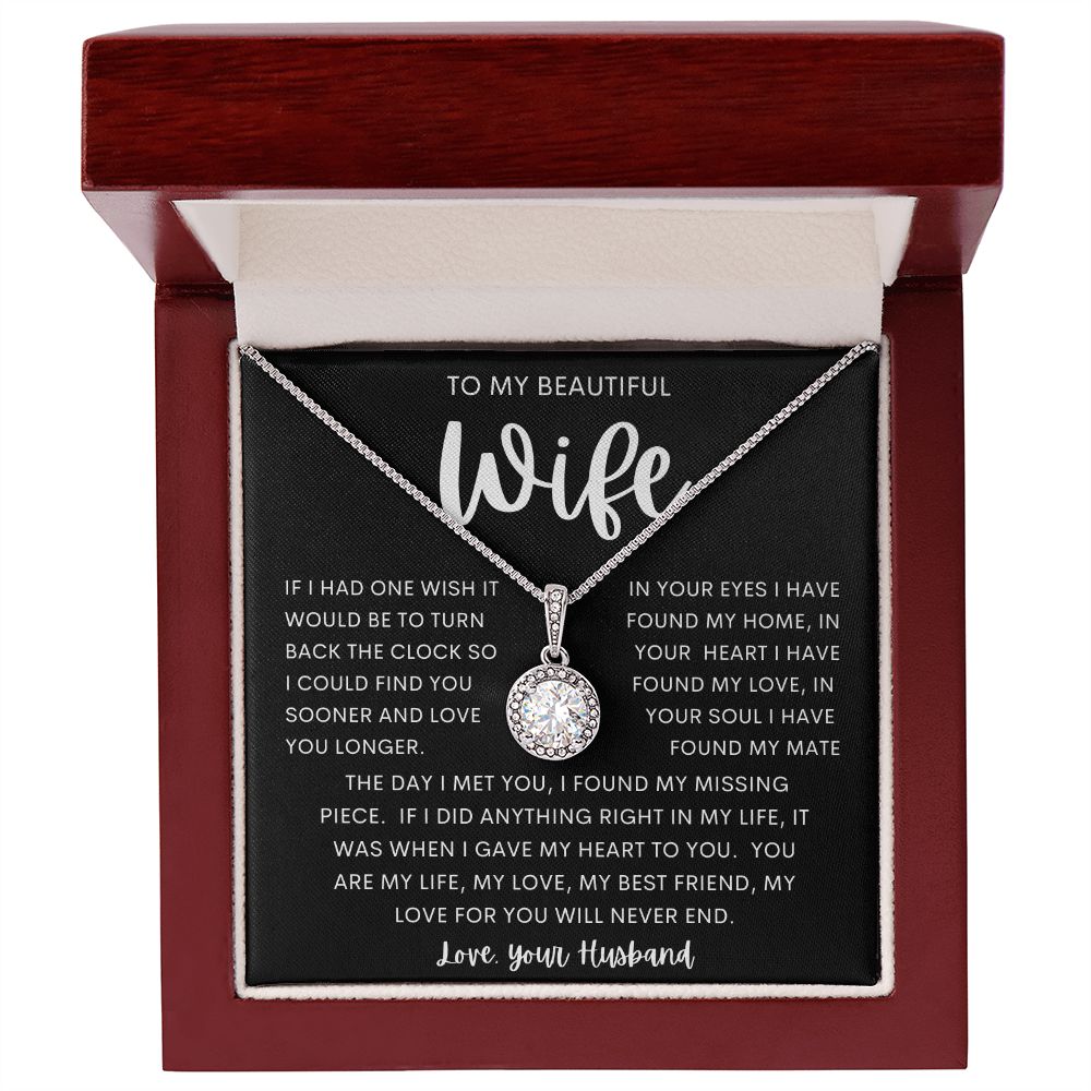 TO MY BEAUTIFUL WIFE | Eternal Hope Necklace | Anniversary gift Gift from husband Wife birthday gift Wife anniversary Gift for wife