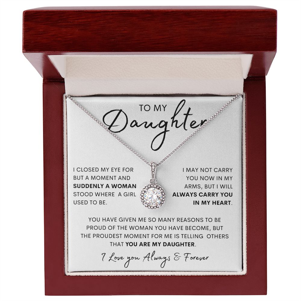 To My Daughter | Eternal Hope Necklace | Wedding Jewelry | Birthday Gift | Gift For Her | Mother Daughter Gift