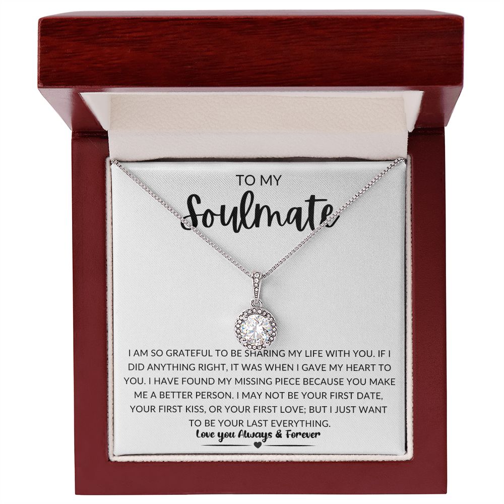 TO MY SOULMATE | Eternal Hope Necklace | Gift for soulmate, Anniversary gift, Girlfriend necklace, Gift for wife, Birthday gift
