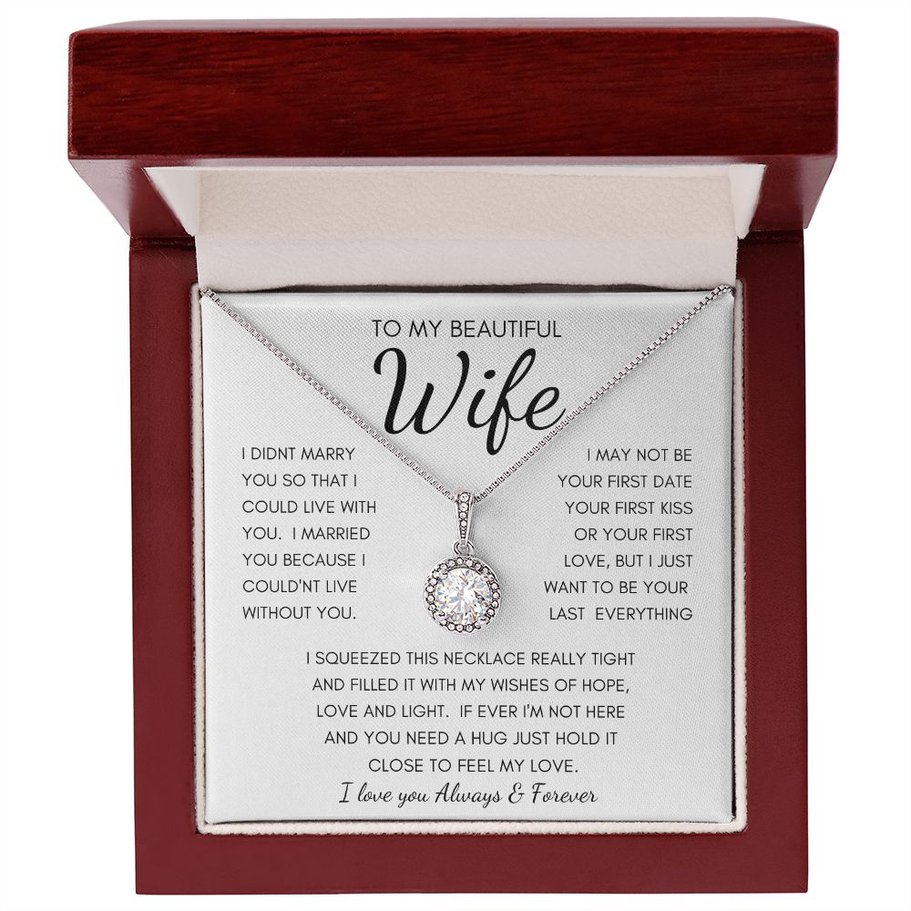 TO MY BEAUTIFUL WIFE | Eternal Hope Necklace | Anniversary gift Gift from husband Wife birthday gift Wife anniversary Gift for wife