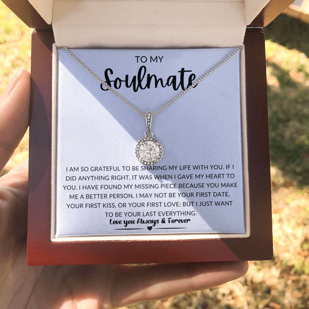 TO MY SOULMATE | Eternal Hope Necklace | Gift for soulmate, Anniversary gift, Girlfriend necklace, Gift for wife, Birthday gift