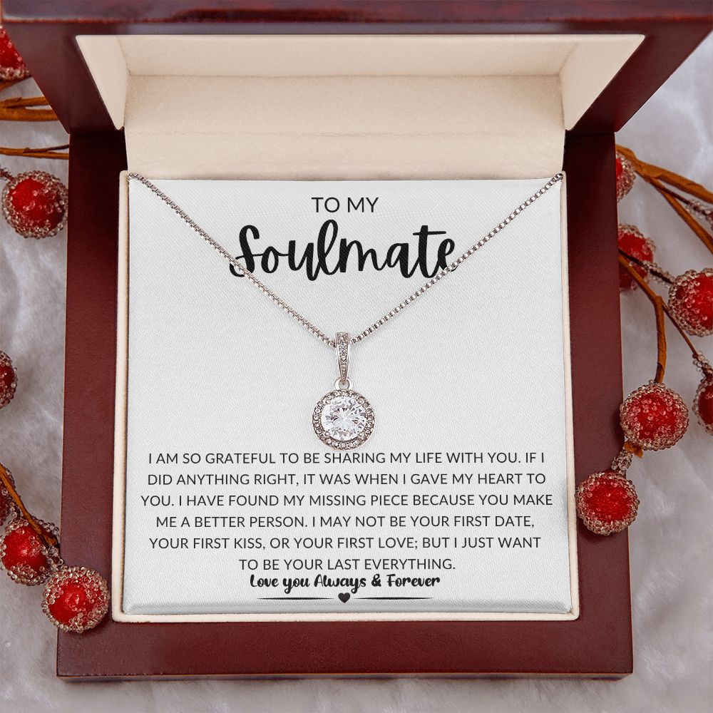 TO MY SOULMATE | Eternal Hope Necklace | Gift for soulmate, Anniversary gift, Girlfriend necklace, Gift for wife, Birthday gift