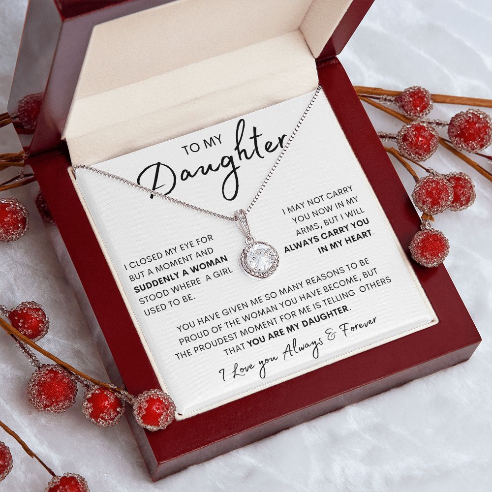 To My Daughter | Eternal Hope Necklace | Wedding Jewelry | Birthday Gift | Gift For Her | Mother Daughter Gift