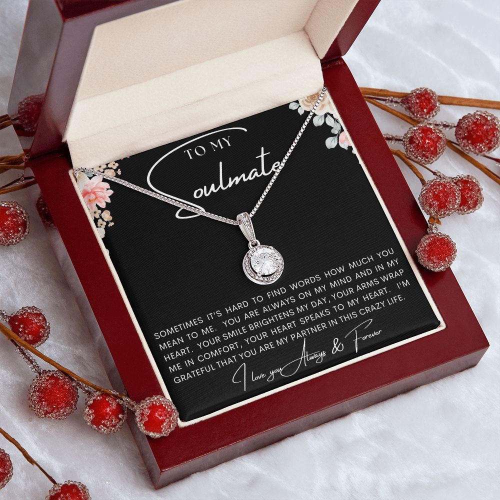 TO MY SOULMATE | Eternal Hope Necklace | Gift for soulmate, Anniversary gift, Girlfriend necklace, Gift for wife, Birthday gift
