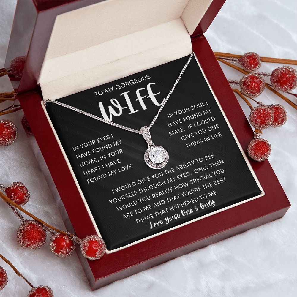 TO MY GORGEOUS WIFE | Eternal Hope Necklace | Anniversary gift Gift from husband Wife birthday gift Wife anniversary Gift for wife
