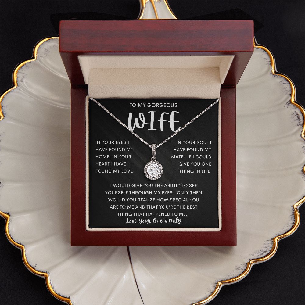 TO MY GORGEOUS WIFE | Eternal Hope Necklace | Anniversary gift Gift from husband Wife birthday gift Wife anniversary Gift for wife