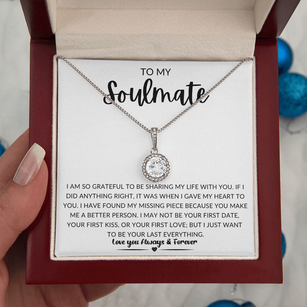 TO MY SOULMATE | Eternal Hope Necklace | Gift for soulmate, Anniversary gift, Girlfriend necklace, Gift for wife, Birthday gift