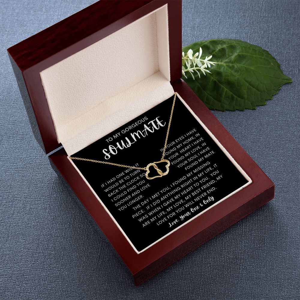TO MY GORGEOUS SOULMATE | Everlasting Love | Soulmate gift, Anniversary gift, Gift for soulmate Wife necklace