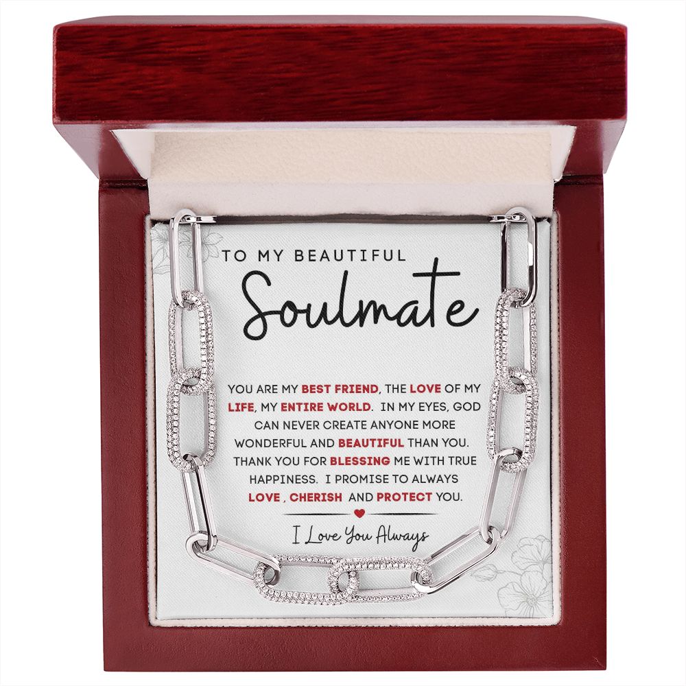 To My Beautiful Soulmate | Forever Linked Necklace | You Are My Best Friend