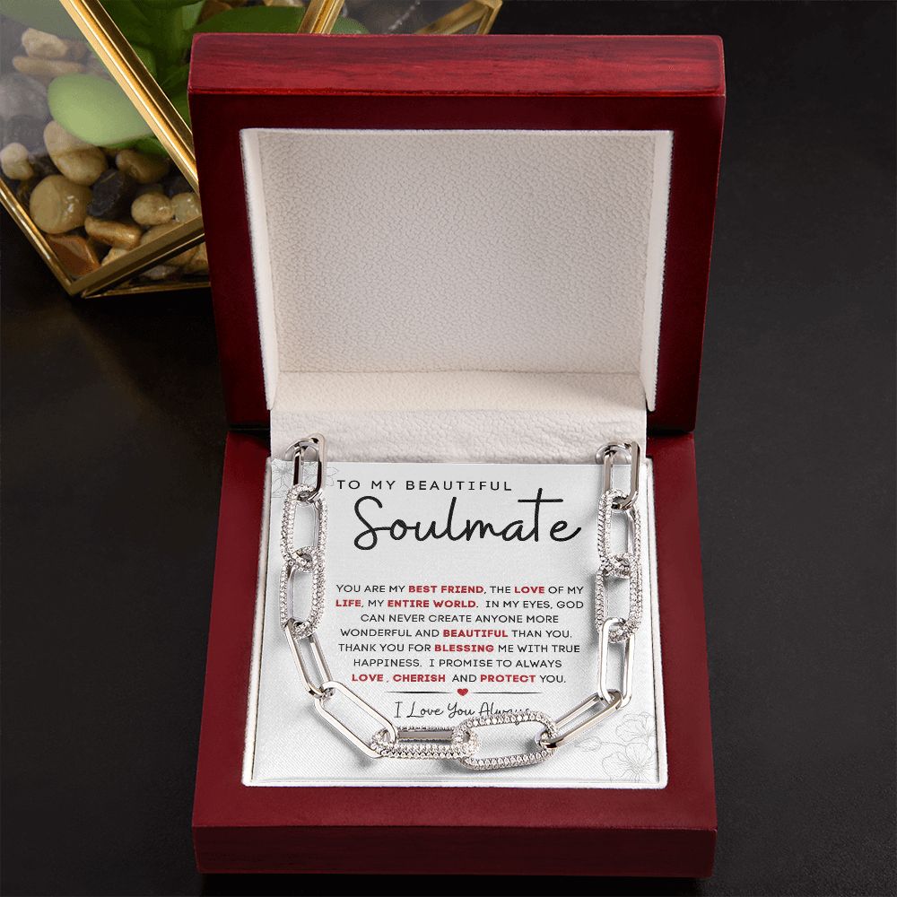 To My Beautiful Soulmate | Forever Linked Necklace | You Are My Best Friend