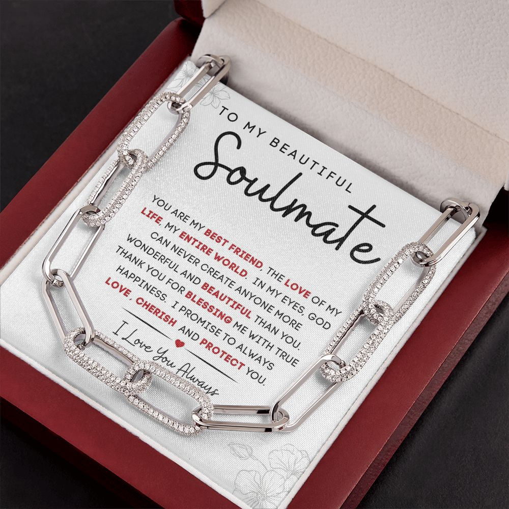 To My Beautiful Soulmate | Forever Linked Necklace | You Are My Best Friend