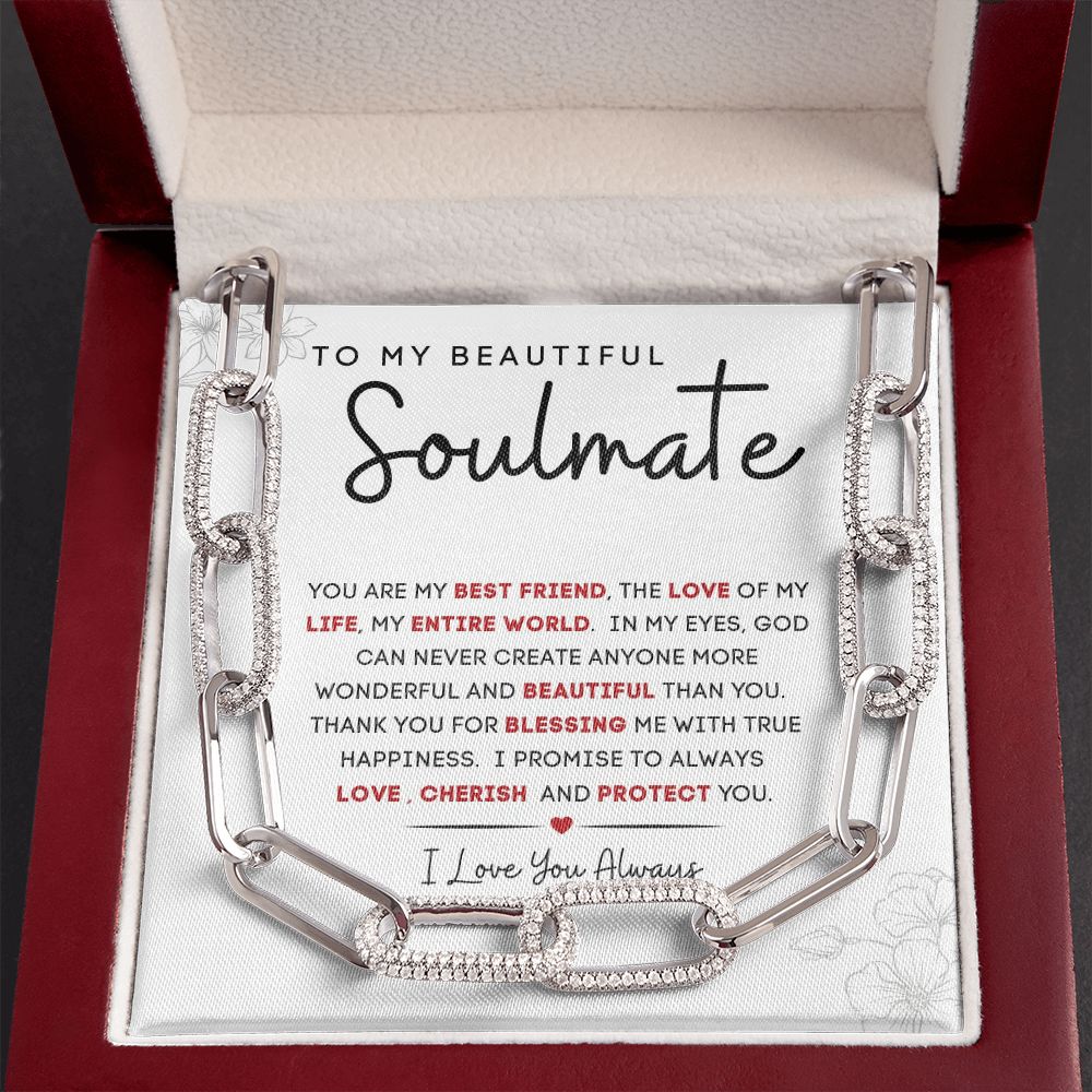 To My Beautiful Soulmate | Forever Linked Necklace | You Are My Best Friend
