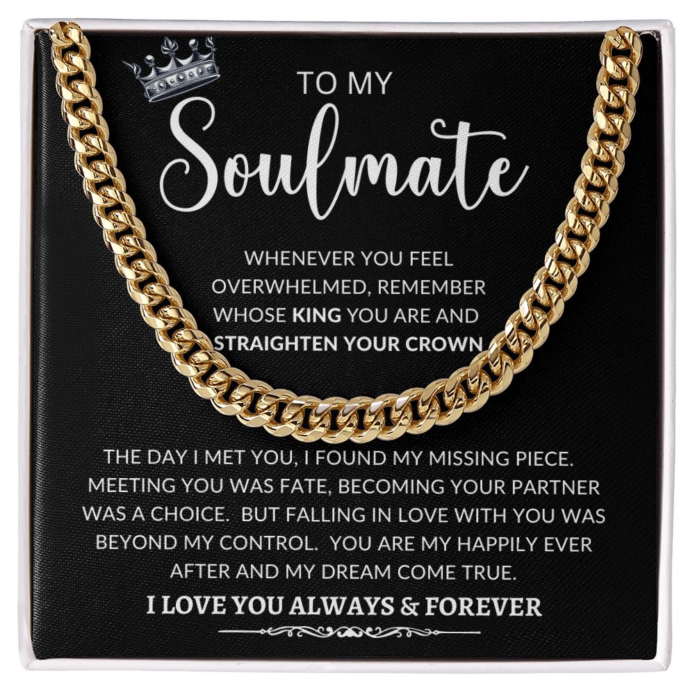 To My Soulmate | Cuban Link Chain