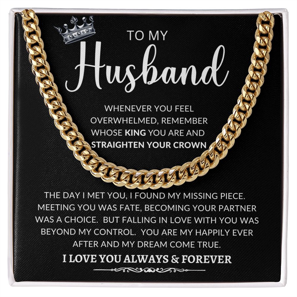 To My Husband | Cuban Link Chain