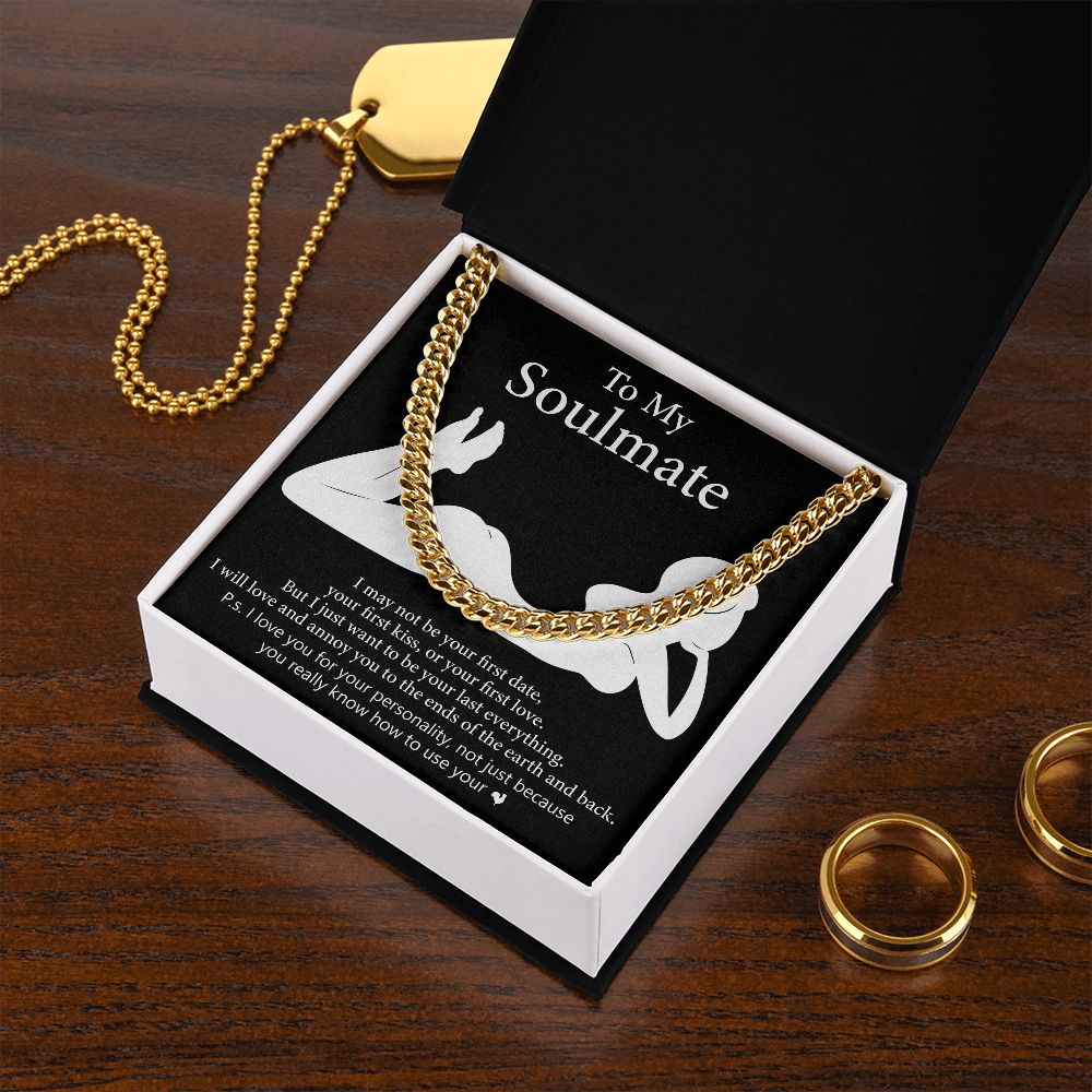 TO MY SOULMATE | CUBAN CHAIN LINK | Soulmate necklace, To My soulmate, Soulmate gift, Anniversary gift