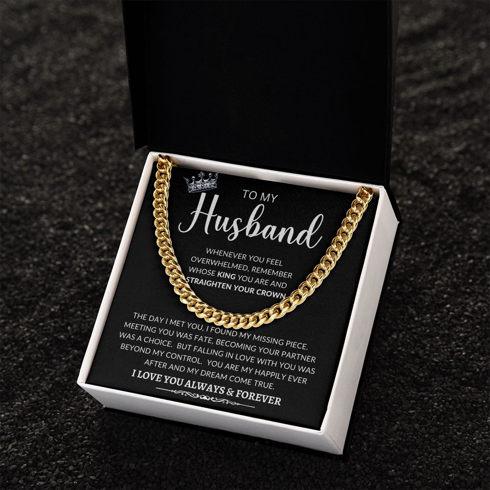 To My Husband | Cuban Link Chain