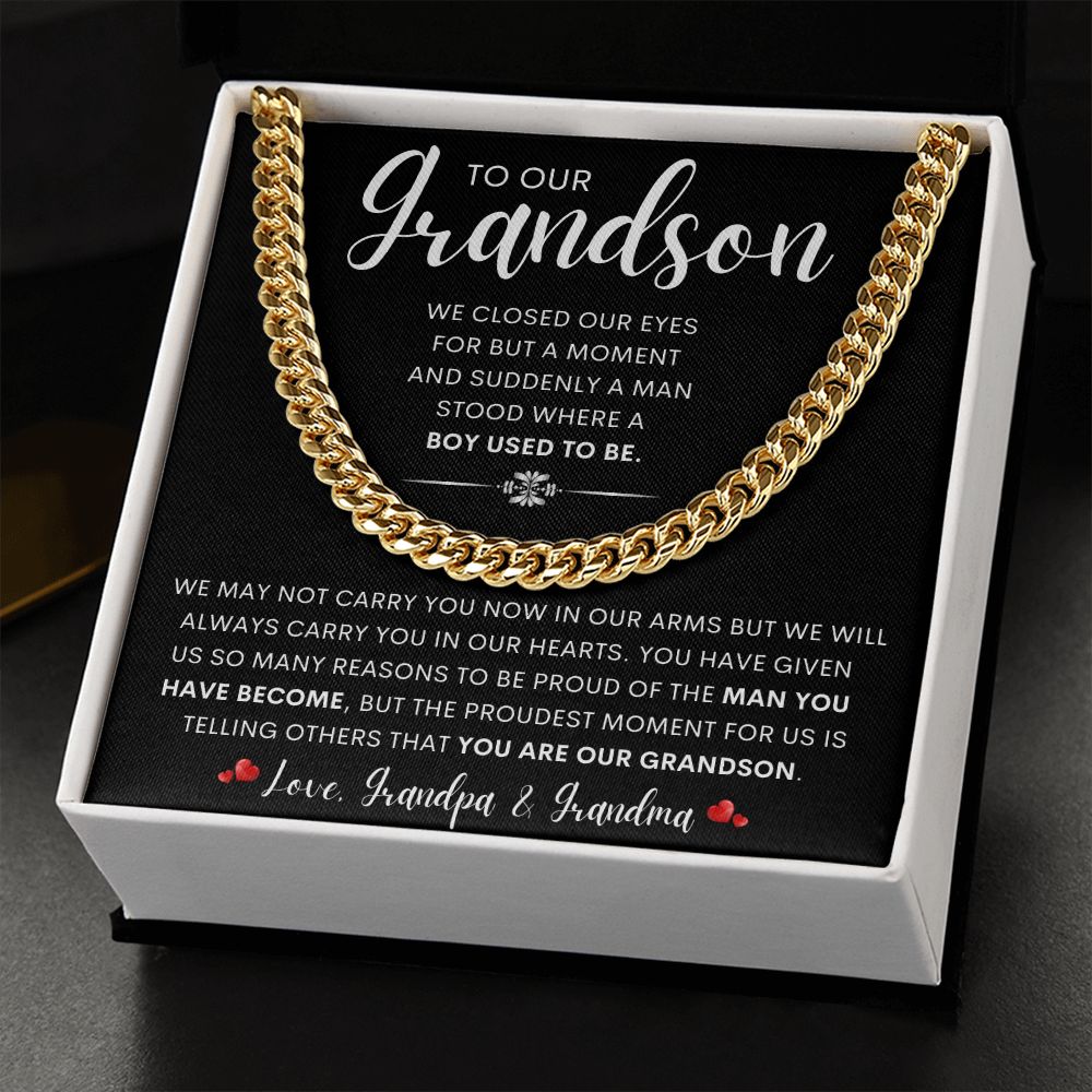 To Our Grandson | Birthday gift, Gift from grandma, Gift from grandpa, graduation gift